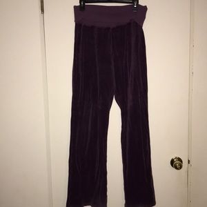 Burberry purple longe pant small